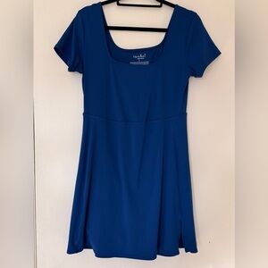 Isabel Blue Short Sleeve Active Maternity Dress